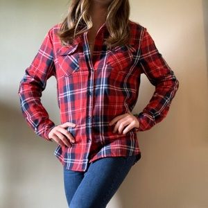 Plaid Button-Up